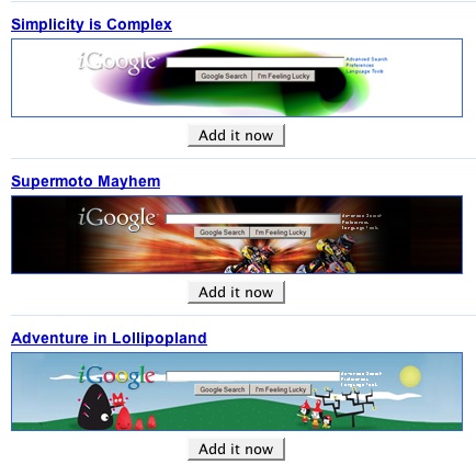 Geek Tip: Find iGoogle Themes in One Convenient Location Geek Tip: Find iGoogle Themes in One Convenient Location